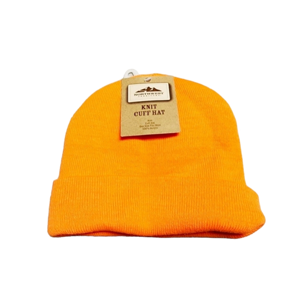 Northwest Territory‎ Bright Orange Hunting Knit Cuff Hat - NWT